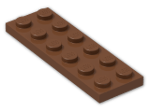 LEGO® Brick: Plate 2 x 6 3795 | Color: Reddish Brown
