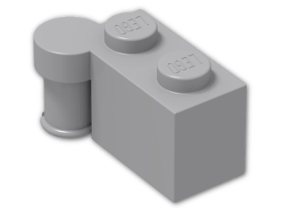 LEGO® Stein: Hinge Brick 1 x 4 Top 3830 | Farbe: Medium Stone Grey