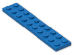 LEGO® Brick: Plate 2 x 10 3832 | Color: Bright Blue