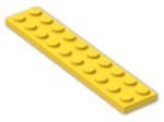 LEGO® Brick: Plate 2 x 10 3832 | Color: Bright Yellow