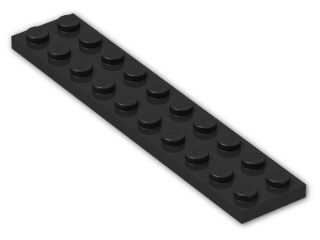 LEGO® Brick: Plate 2 x 10 3832 | Color: Black