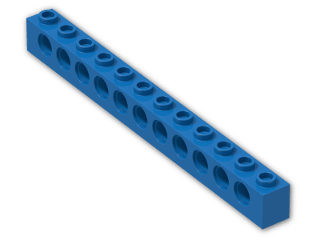 LEGO® Stein: Technic Brick 1 x 12 with Holes 3895 | Farbe: Bright Blue