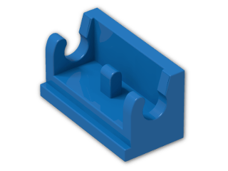 LEGO® Brick: Hinge 1 x 2 Base 3937 | Color: Bright Blue