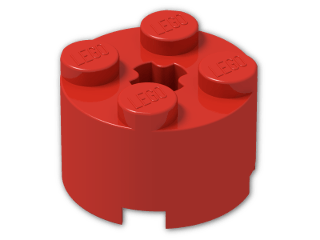 LEGO® Brick: Brick 2 x 2 Round 3941 | Color: Bright Red