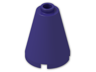 LEGO® Brick: Cone 2 x 2 x 2 with Hollow Stud Open 3942c | Color: Medium Lilac