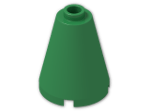 LEGO® Stein: Cone 2 x 2 x 2 with Hollow Stud Open 3942c | Farbe: Dark Green