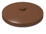 LEGO® Brick: Dish 4 x 4 Inverted 3960 | Color: Reddish Brown