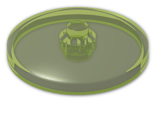 LEGO® Stein: Dish 4 x 4 Inverted 3960 | Farbe: Transparent Bright Green