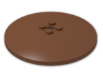 LEGO® Stein: Dish 8 x 8 Inverted 3961 | Farbe: Reddish Brown