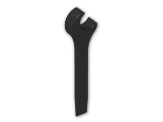 LEGO® Brick: Minifig Tool Spanner/Screwdriver 4006 | Color: Black