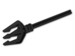 LEGO® Brick: Technic Bionicle Weapon Trident with Axle 6L 40339 | Color: Black