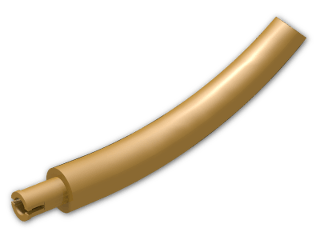 LEGO® Stein: Animal Tail Section Middle with Pin 40378 | Farbe: Warm Gold