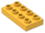 LEGO® Brick: Duplo Plate 2 x 4 40666 | Color: Flame Yellowish Orange