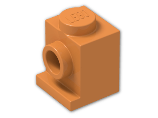 LEGO® Stein: Brick 1 x 1 with Headlight 4070 | Farbe: Bright Orange