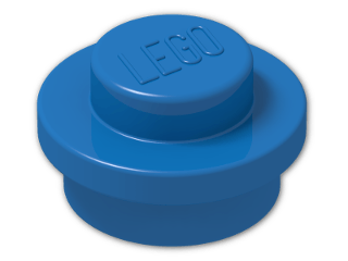 LEGO® Stein: Plate 1 x 1 Round 4073 | Farbe: Bright Blue