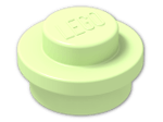 LEGO® Stein: Plate 1 x 1 Round 4073 | Farbe: Phosphorescent Green