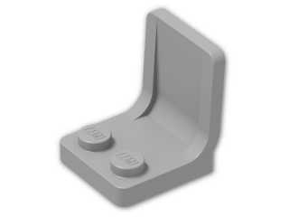 LEGO® Brick: Minifig Seat 2 x 2 4079 | Color: Medium Stone Grey