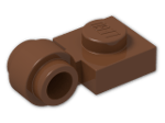 LEGO® Brick: Plate 1 x 1 with Clip Light Type 2 4081b | Color: Reddish Brown
