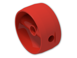 LEGO® Brick: Technic Cylinder 4 x 4 x 2 with 3 Pin Holes and Center Bar 41531 | Color: Bright Red