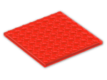 LEGO® Brick: Plate 8 x 8 41539 | Color: Transparent Fluorescent Reddish Orange