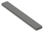 LEGO® Brick: Tile 1 x 8 4162 | Color: Dark Grey