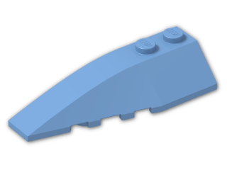 LEGO® Brick: Wedge 2 x 6 Double Left 41748 | Color: Medium Blue