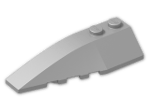 LEGO® Brick: Wedge 2 x 6 Double Left 41748 | Color: Silver Metallic