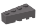 LEGO® Brick: Wedge 4 x 2 Left 41768 | Color: Dark Stone Grey