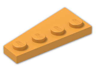 LEGO® Brick: Wing 2 x 4 Right 41769 | Color: Bright Yellowish Orange
