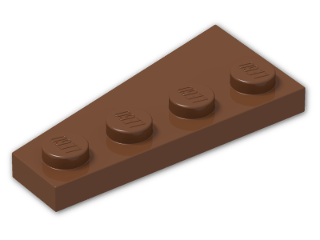 LEGO® Stein: Wing 2 x 4 Right 41769 | Farbe: Reddish Brown