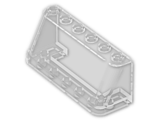 LEGO® Stein: Windscreen 2 x 6 x 2 4176 | Farbe: Transparent