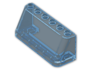 LEGO® Brick: Windscreen 2 x 6 x 2 4176 | Color: Transparent Light Blue