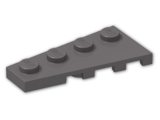 LEGO® Stein: Wing 2 x 4 Left 41770 | Farbe: Dark Stone Grey