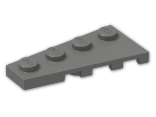 LEGO® Stein: Wing 2 x 4 Left 41770 | Farbe: Dark Grey