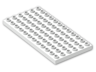 LEGO® Brick: Duplo Plate 6 x 12 4196 | Color: White
