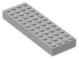 LEGO® Brick: Brick 4 x 12 4202 | Color: Medium Stone Grey