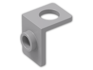 LEGO® Stein: Bracket 1 x 1 - 1 x 1 42446 | Farbe: Medium Stone Grey