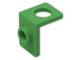 LEGO® Brick: Bracket 1 x 1 - 1 x 1 42446 | Color: Bright Green