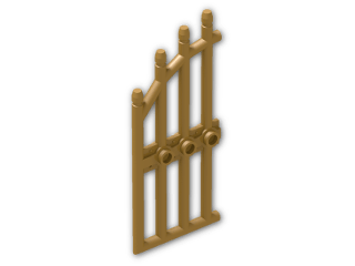 LEGO® Brick: Gate 1 x 4 x 9 Arched with Bars 42448 | Color: Warm Gold