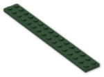 LEGO® Stein: Plate 2 x 16 4282 | Farbe: Earth Green