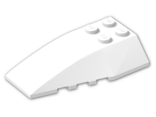 LEGO® Brick: Wedge 6 x 4 Triple Curved 43712 | Color: White