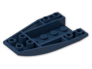 LEGO® Stein: Wedge 6 x 4 Triple Curved Inverted 43713 | Farbe: Earth Blue