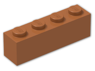 LEGO® Brick: Wedge 4 x 2 Sloped Right 43720 | Color: Dark Orange