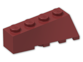 LEGO® Brick: Wedge 4 x 2 Sloped Left 43721 | Color: New Dark Red