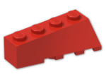 LEGO® Brick: Wedge 4 x 2 Sloped Left 43721 | Color: Bright Red