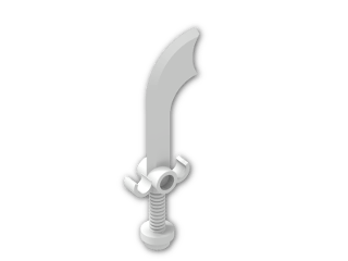 LEGO® Brick: Minifig Sword Scimitar 43887 | Color: White