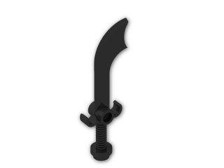 LEGO® Brick: Minifig Sword Scimitar 43887 | Color: Black