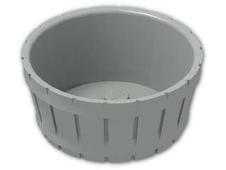 LEGO® Stein: Barrel 4.5 x 4.5 4424 | Farbe: Grey