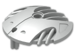 LEGO® Brick: Technic Shield 5 x 5 with Carved Metal Blade 45274 | Color: Silver flip/flop