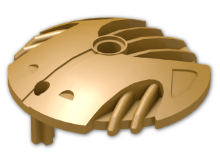 LEGO® Brick: Technic Shield 5 x 5 with Carved Metal Blade 45274 | Color: Warm Gold